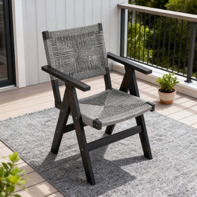Lounge Chair CHARCOAL GREY  Color, Suitable For All Seasons: Outdoor Lounge Chair, Made Of Sturdy HIPS Material, Equipped With 304 Stainless Steel Accessories.