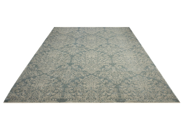 Platine Floral Area Rug in Marine/Beige