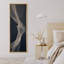 Art moderne abstrait de silhouette de ruban coulant bleu marine foncé - grande toile encadrée de chambre à coucher principale-2087650994-2087650996