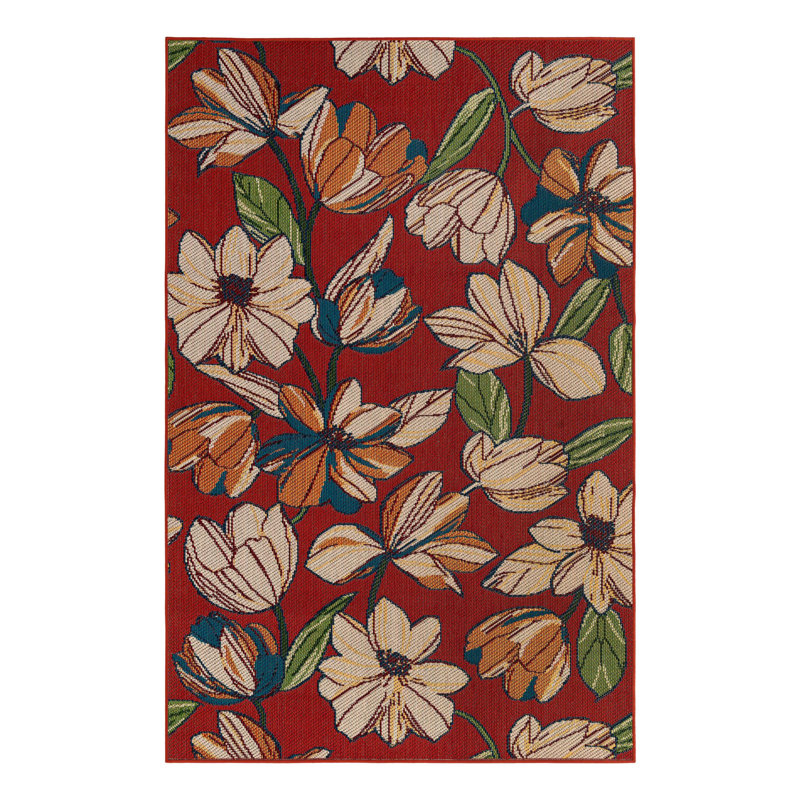 Tapis intérieur / extérieur Camalu Marlenia, Rectangle 6 pi 1 po x 9 pi