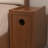Narrow Solid Wood Nightstand with 2 Drawers-285118322-283522417