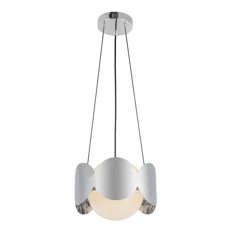 Lustre 10 po Ciel, Argent argent, Blanc