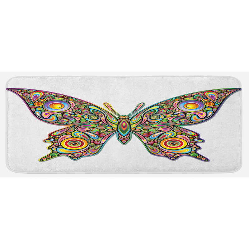 Tapis de cuisine papillons