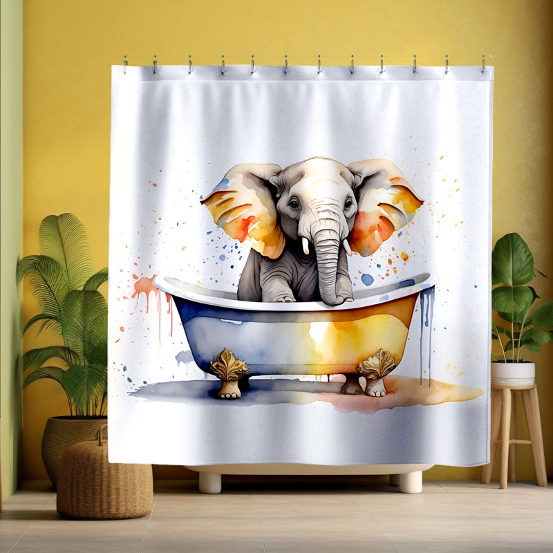 Rideau de douche Neville Elephant