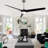 3-blades 72" Modern Solid Wood Large Ceiling Fan with Dimmable LED Light and Remote Control 6-speed Reversible DC Motor for Large Room 