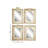 Dante Solid Wood Square Wall Mirror