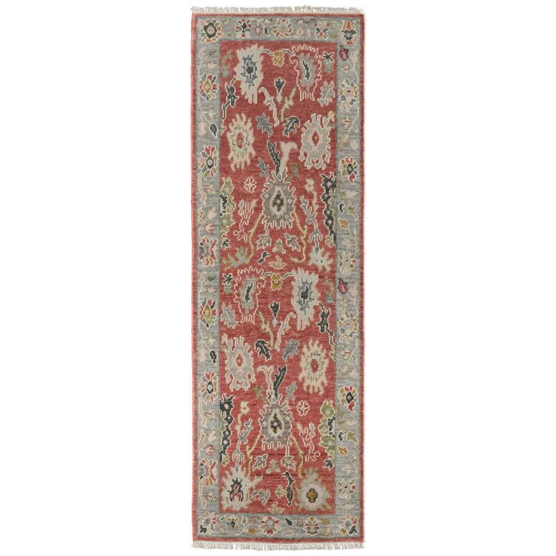 Tapis en laine Karina, Tapis de couloir 2 pi 6 po x 8 pi