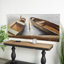 Toile, voilier, bateau, art mural brun