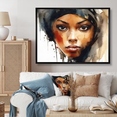 Portrait de femme afro-américaine - Portrait mural