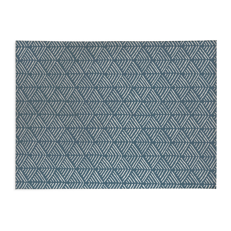 Tapis de bureau Tribal Dreamer, L 6 pi x L 4 pi, Bleu