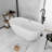 59'' X 31'' Acrylic Freestanding Soaking Bathtub In Glossy White