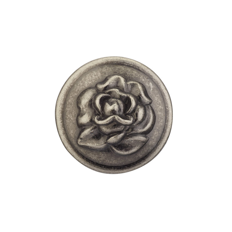 Expression 1 1/4" Diameter Round Knob, Pewter