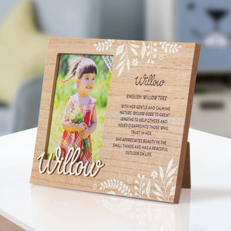 Hazella Tan Solid + Manufactured Wood Picture Frame