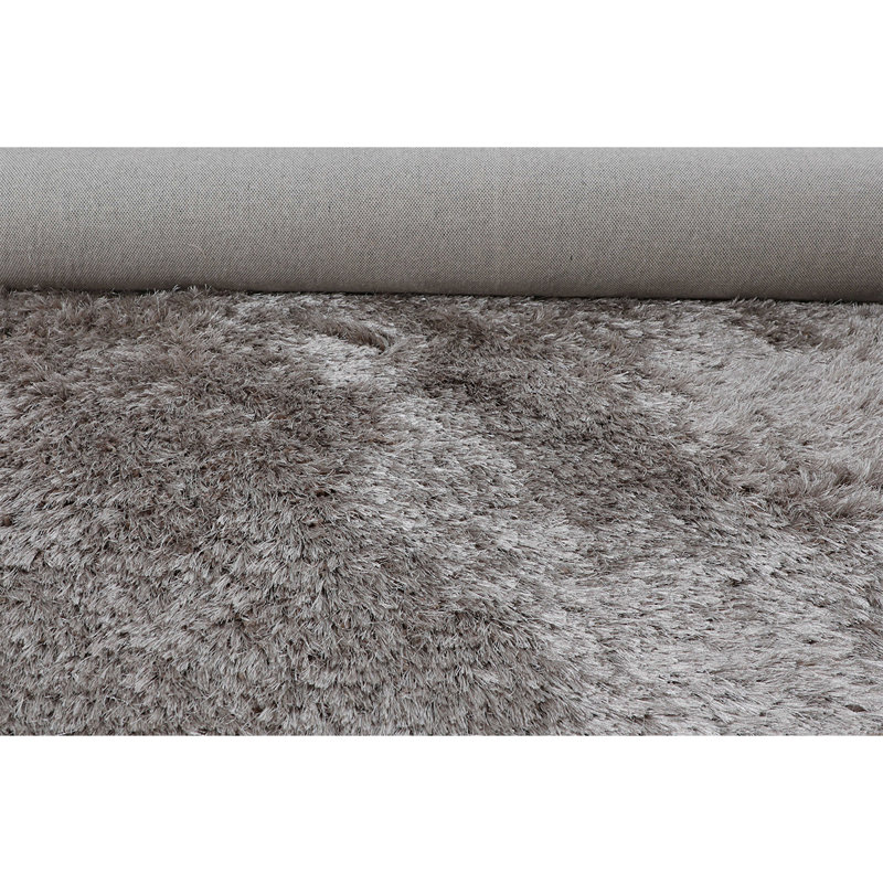 Tapis beige noué à la main de haute qualité, Rectangle 6 pi x 9 pi, Grey
