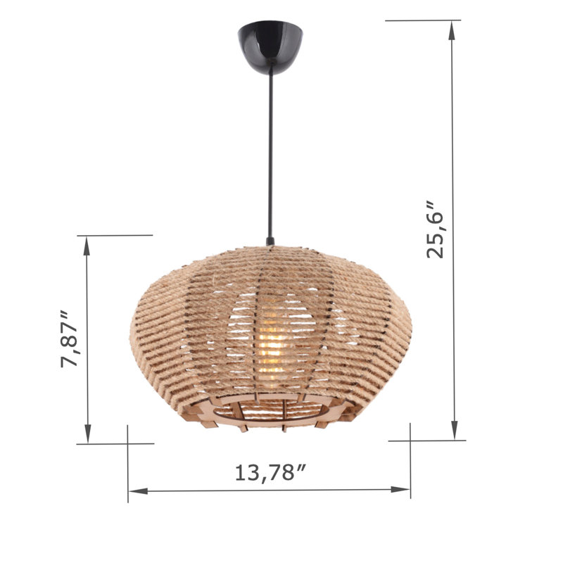 Lustre ajustable en bois
