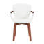 Ensemble de chaises pivotantes Mid-Century modernes en bois cintré (ensemble de 2)