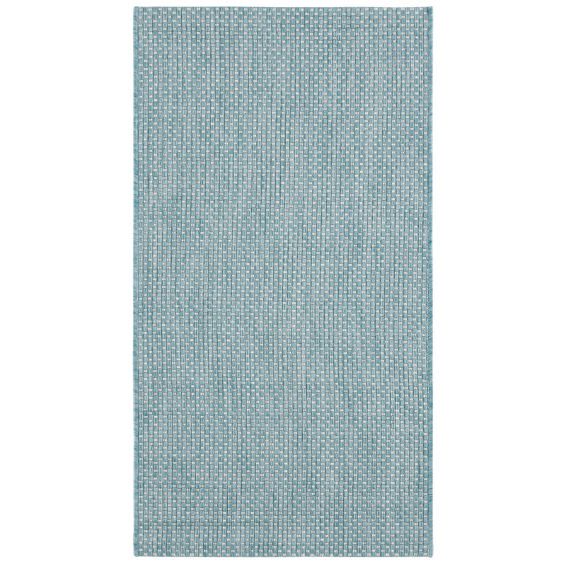 Chanal Performance Solid Color Indoor/Outdoor Area Rug, Rectangle 2'7" x 5'