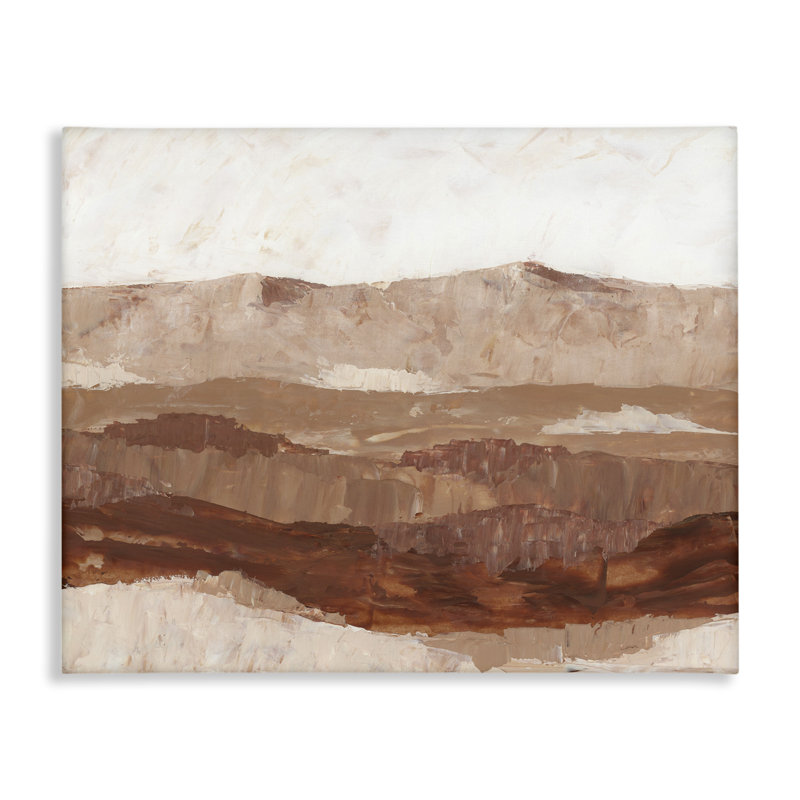 " Abstract Canyon Painting " by BlursByAI, H 30 po x l 40 po x P 1,5 po
