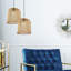 Luminaire suspendu en forme de cloche en or 10,1 po