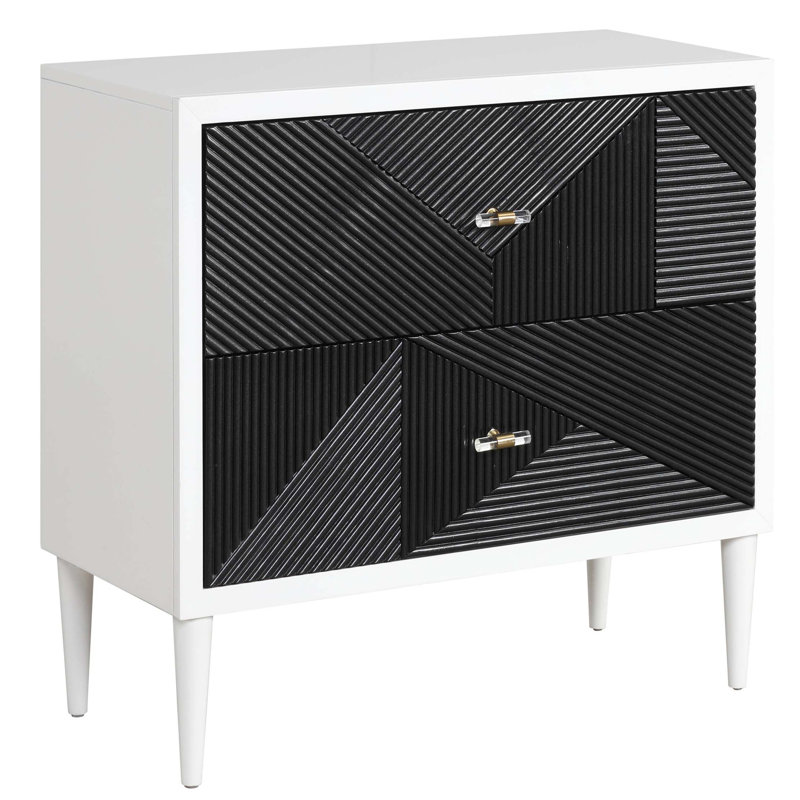 Nightstand with 2 Drawers
