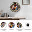 Horloge murale en verre 16 po Santa and Elf