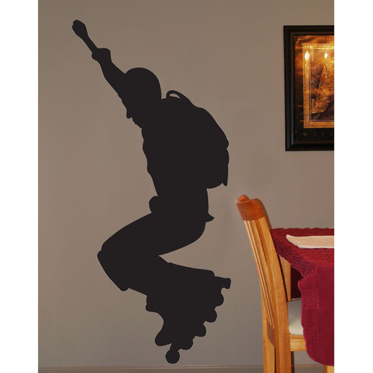 Wallhogs Skateboard Silhouette XIII Cutout Wall Decal