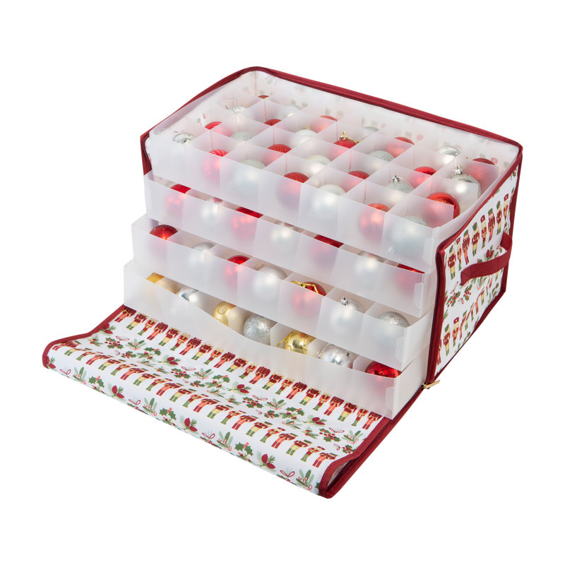 Rangement pour ornements de Noël, H 11,81 po x l 20,67 po x P 11,81 po