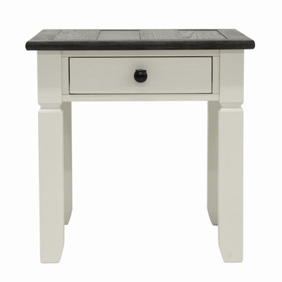 Solid Wood End Table With Drawer by Charlton Home