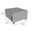 Repose-pieds carré mobile avec panneau Tech Pro Series-102921442
