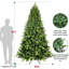 Arbre de Noël artificiel épinette verte avec base en métal-170055536