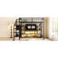 Lit mezzanine avec meuble télé et garde-robe efficace-1969030402