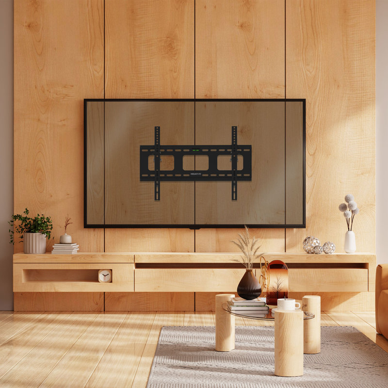 Mount-It Heavy-Duty Tilt TV Wall Mount with Low Profile For Up to 80 in., 175 Lbs. Weight Capacity