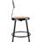 Backed Ergonomic Industrial Stool with Footring-1113233191