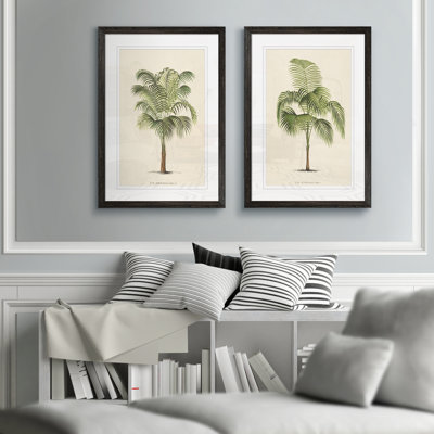 " Les Palmiers I " by Vincent Van Gogh 2 Piece Art Print
