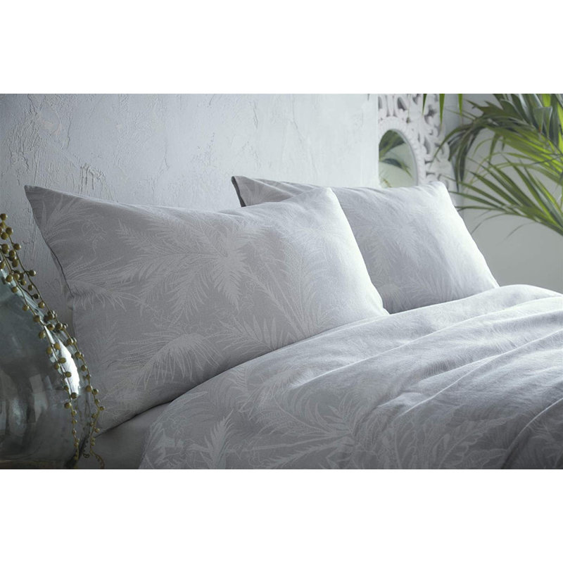 Gray 81 TC Duvet Cover Set, 200 x 200cm Duvet Cover + 2 Standard Pillowcases
