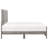 Contemporary Bedroom Queen Bed In Rustic Gray, Engineered Wood Construction Gray Finish Size Bed, With Headboard, And Rails, Decor-11863269-11863294