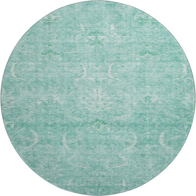 Premium Machine Washable Dahl AMF1083 Damask Rug