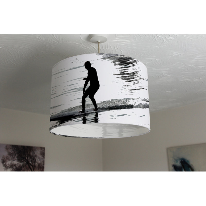 Cotton Drum Lamp Shade ( Uno ), 25cm H x 40cm W x 40cm D