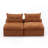 Modular Sofa,No Armres,At Will DIY,Soft Chenille Fabric,Neck Pillow-Back Lounge Sofa Chair,Reading Nook, Or Apartment Living, Lumbar Pillow,2 Sea,Upholstered, Orange-1372431692