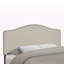 Lit double tapissier Roberto, aspect lin beige, traditionnel, H 50,21 po x l 57,13 po x P 2,88 po-240836184