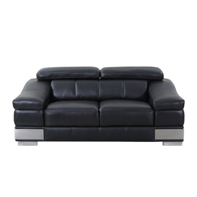Causeuse en cuir