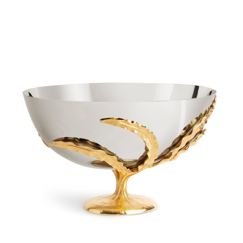 Fern 24k Gold Fruit Bowl