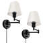Applique murale à brancher avec bras pivotant