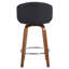 26" Upholstered Swivel Bar and Counter Stool with Wood Frame-325913604