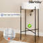 Lavabo console 18,31 po avec trou pour robinet, lavabo de salle de bain avec trop-plein, lavabo blanc-104737975