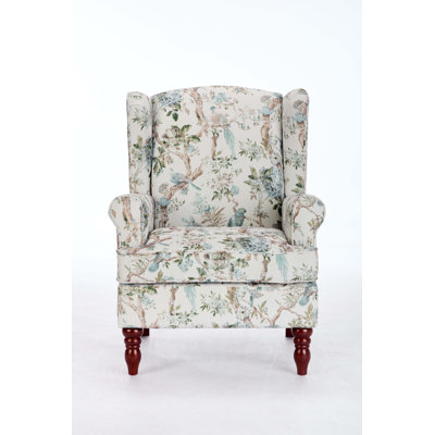 Modern Accent Chair With Retro Wood Legs