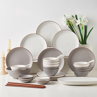  Wttfc 56 Pieces Dinnerware Sets Suitable for 10 People