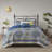 Reversible Bedding Sets, Microfiber Full Queen, Modern Floral Home