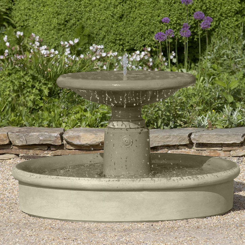 Esplanade Weather Resistant Floor Fountain, Verde