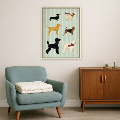 «Dog Days Montage II» par Ryan Fowler, reproduction d'art sur toile encadrée